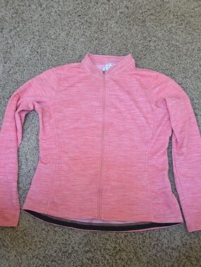 Women’s Pink Zip-Front Cycling Jacket